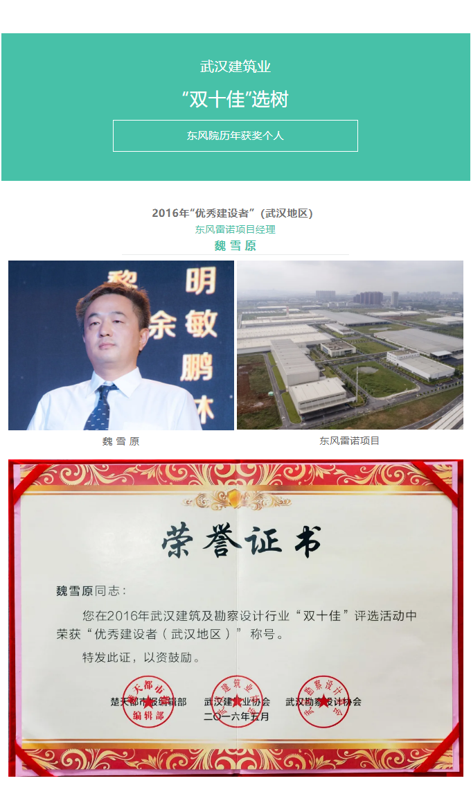 喜报！2021武汉建筑业“双十佳”名单公布！东风院再获佳绩！