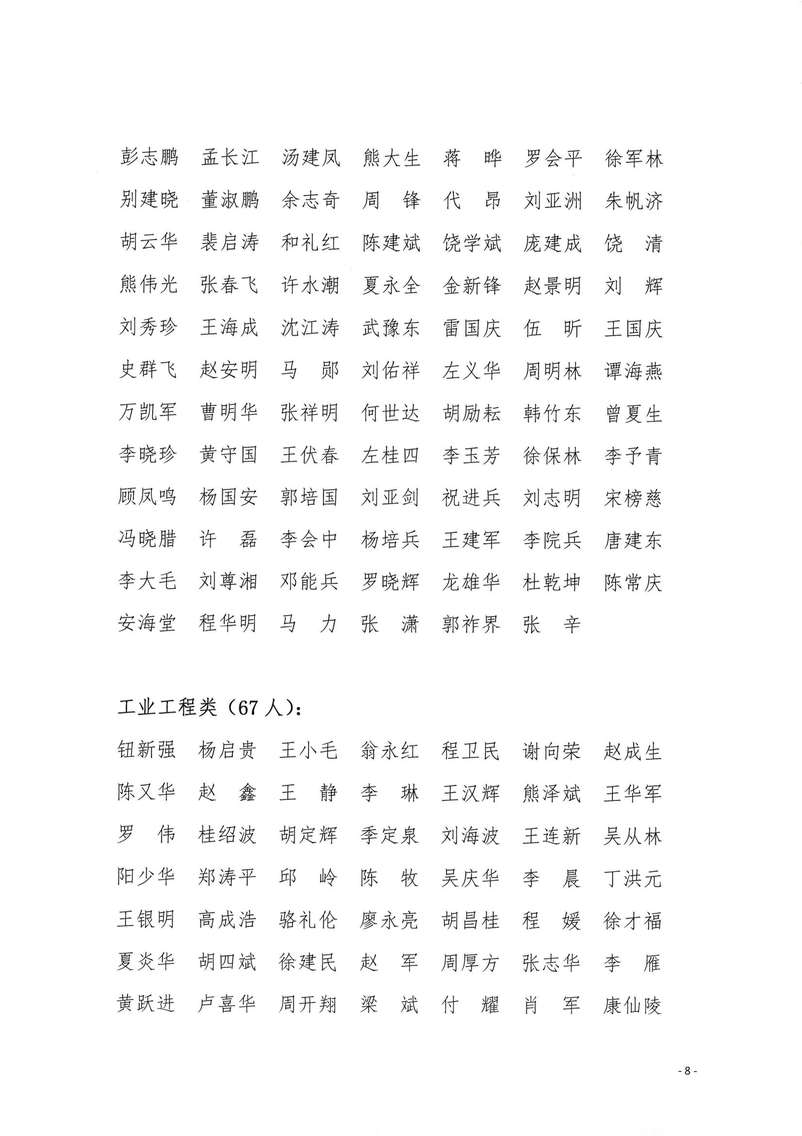 武汉勘察设计协会第八届理事会专家库入选专家名单公示